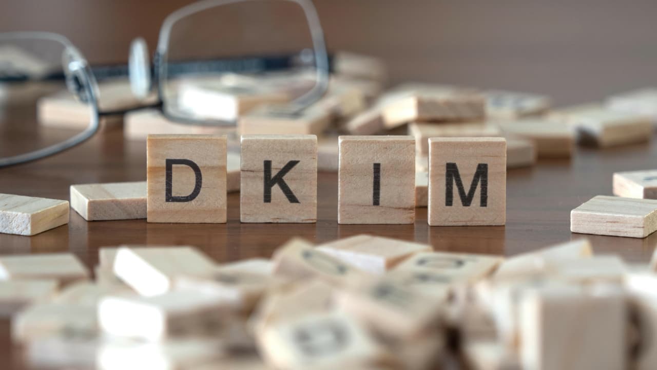 DKIM in Scrabble Letters