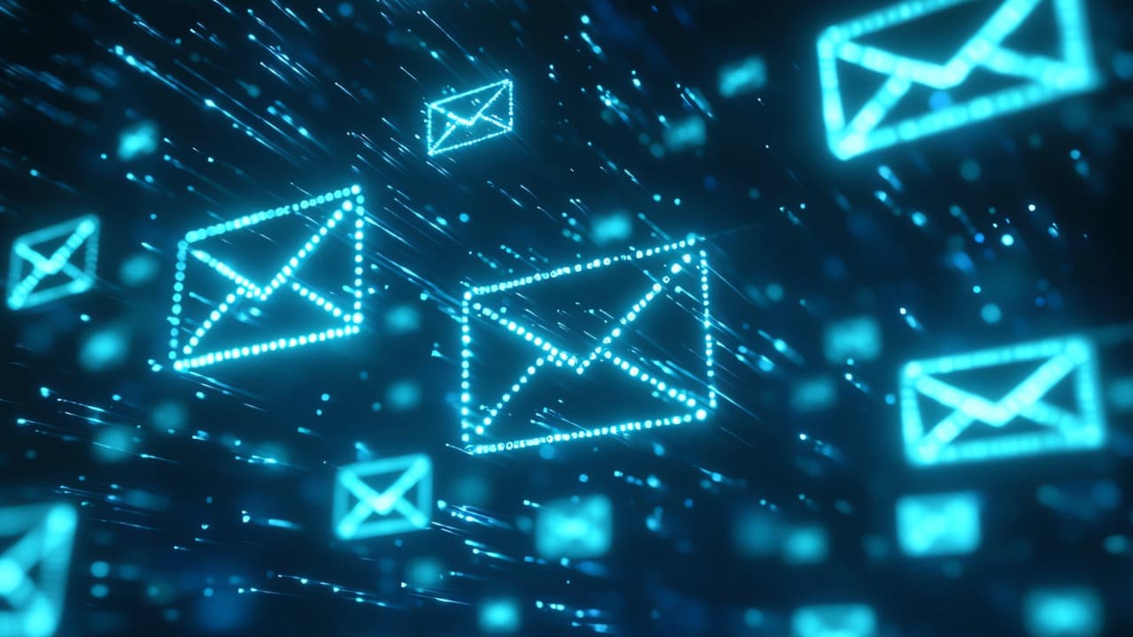 AI Digital Emails In Cyberspace